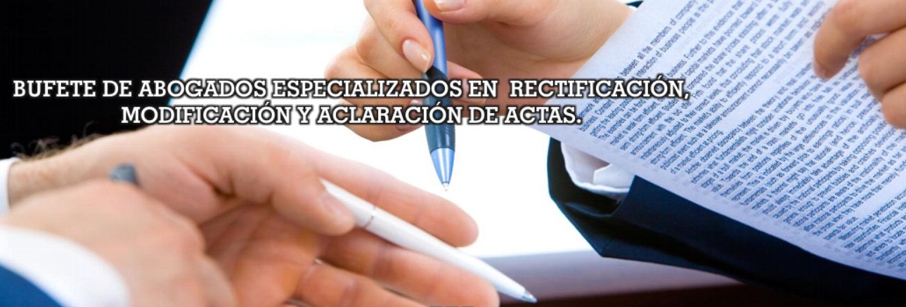 rectificacion de actas