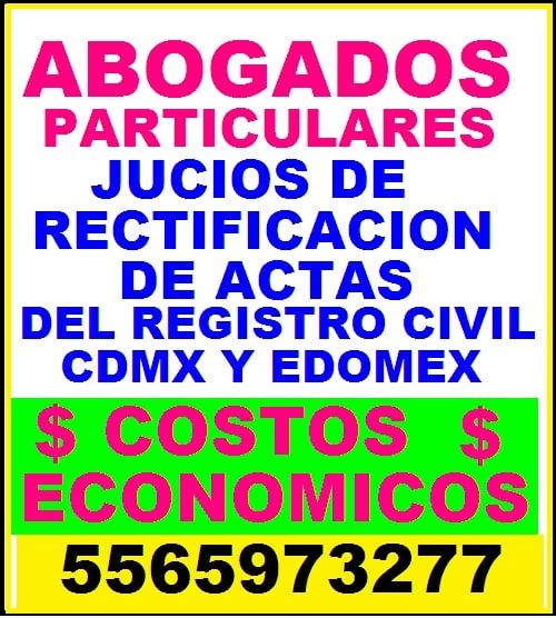 oficialias del registro civil estado de mexico